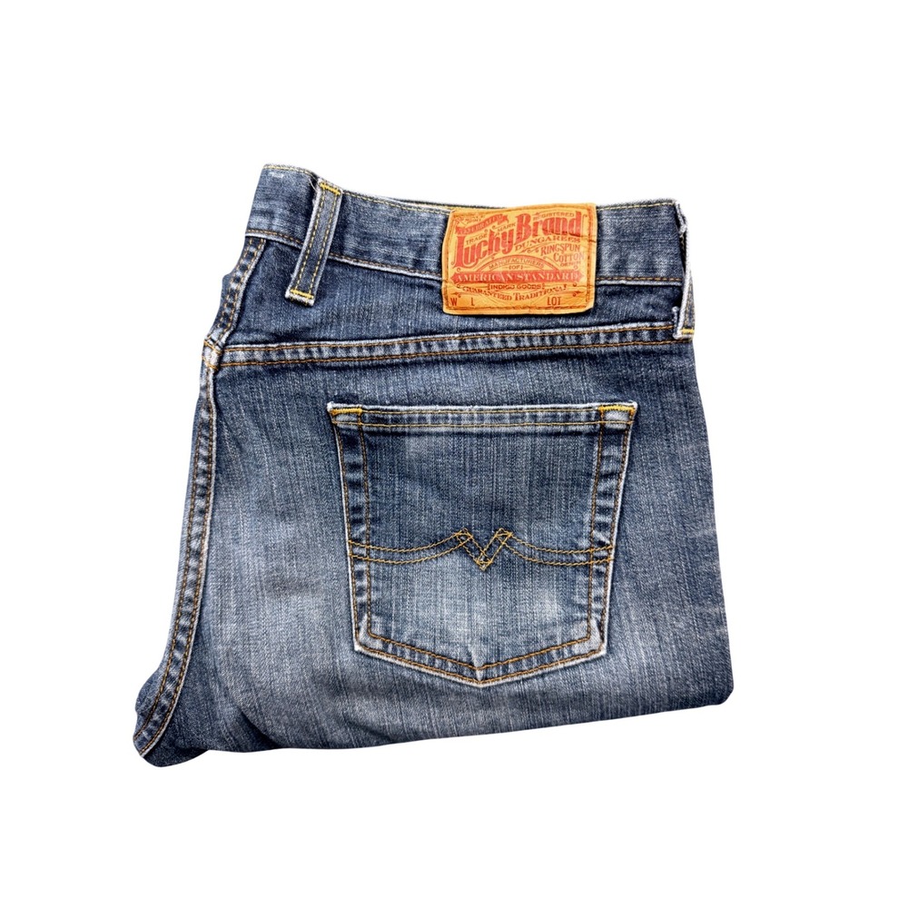 Lucky Brand Sweet‎ N Low Jeans Womens 10/30 Blue Medium Wash Y2K Made in USA
